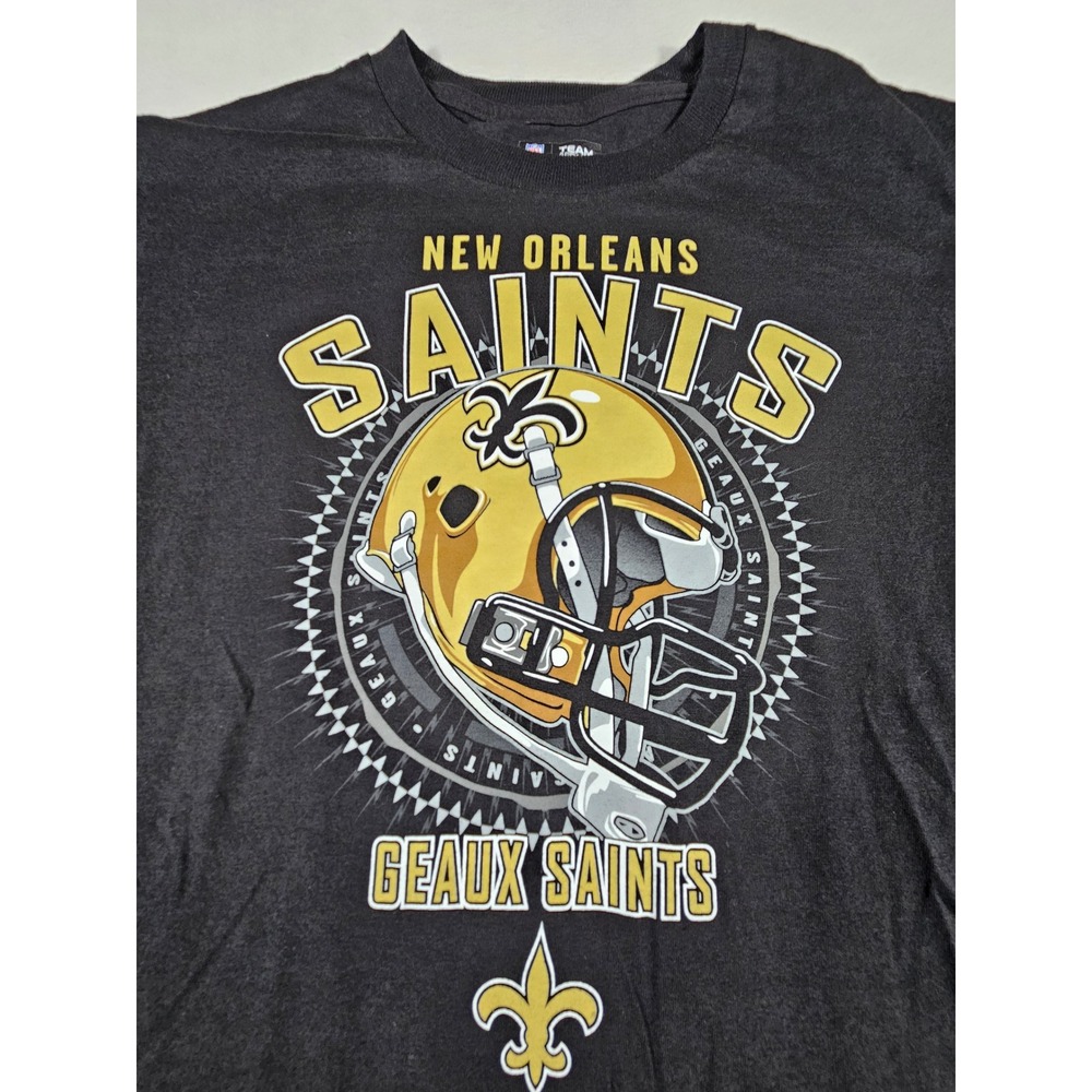 NFL‎ Team Apparel New Orleans Saints 2012 Schedule T-Shirt Mens Large Black K917